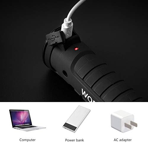 Lmaytech 2Pack Rechargeable LED Work Lights with Magnetic Base and 360 Rotation