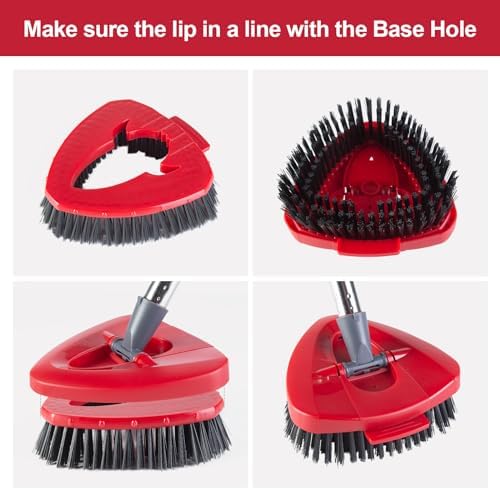 2 Pack Scrub Brush Heads for O-Cedar EasyWring Spin Mop