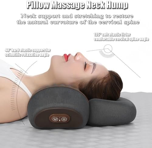 Triple Therapy Neck Pillow with Heat and Traction 1