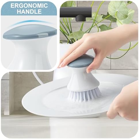 LINGTONG Dish Brush with Tray Set