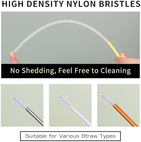BRUSH FAMILY 12 Inch Straw Clean Brush Set