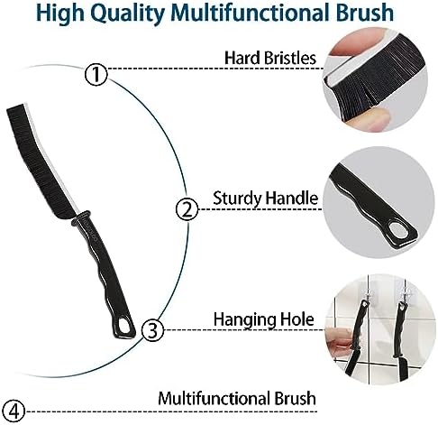 5 PCS Hard Bristle Crevice Cleaning Brush