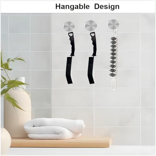 POPGIO 3 Pcs Crevice Flexible Cleaning Brush Set