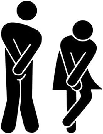 DIY Removable Bathroom WC Sign for Home Decor