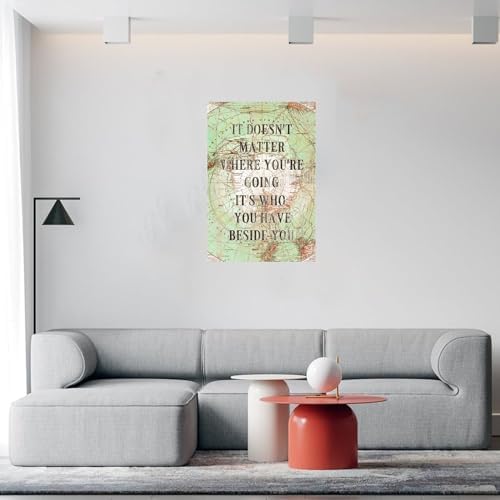 Antique World Map Wall Decal for Home Office 22in
