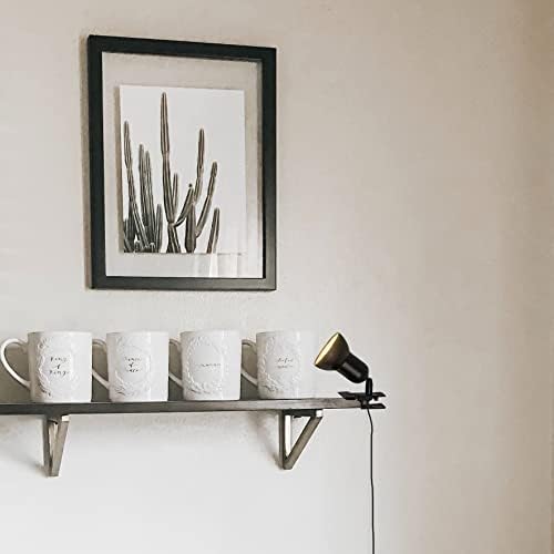Kiven Dimmable Clip on Lamp with Timer and Adjustable Arm Black Finish
