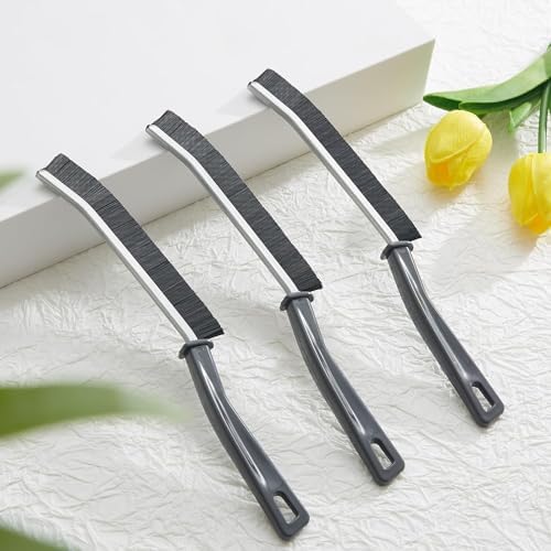 Koxuky Hard Bristle Crevice Brush Set of 3