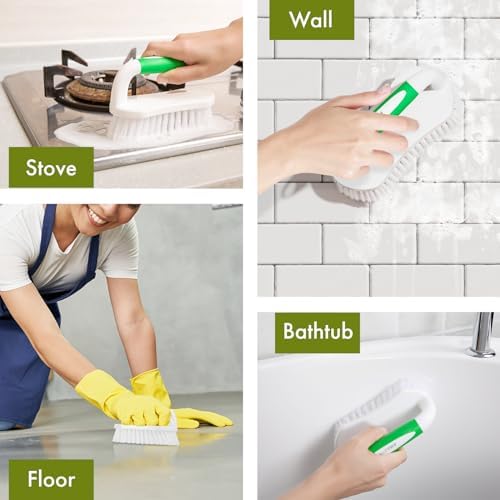 Amazer Scrub Brush for Tub Sink Carpet Floor - Pack of 2
