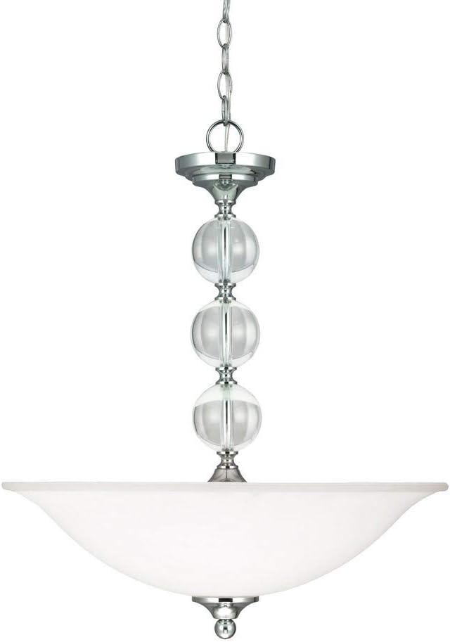 Sea Gull Three Light Pendant 20 x 24 x 20 Chrome