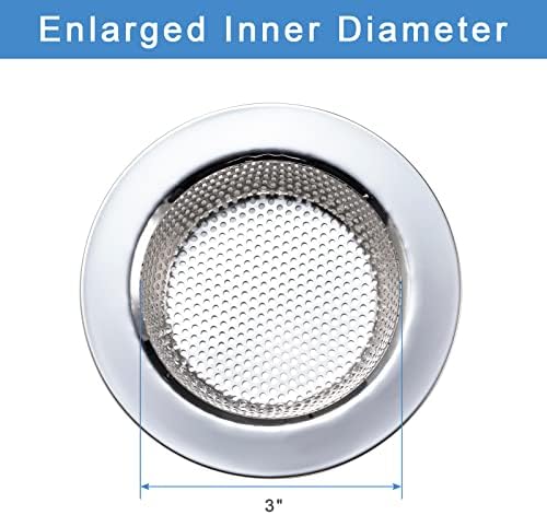 Honmein 2 Pcs Sink Strainer for 45 Inch Drain Basket