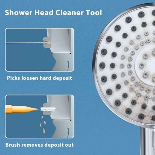 Lumkew Shower Head Cleaner Tool with 10 Picks and 3D Printer Brush