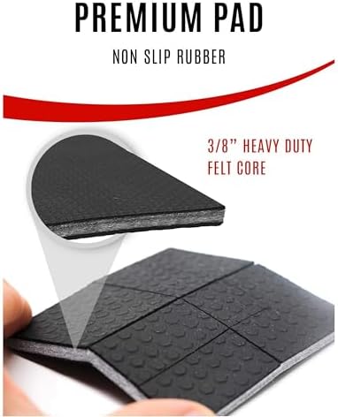SlipToGrip Non-Slip Furniture Pads 4x4 Multi-Pack 8 Pads