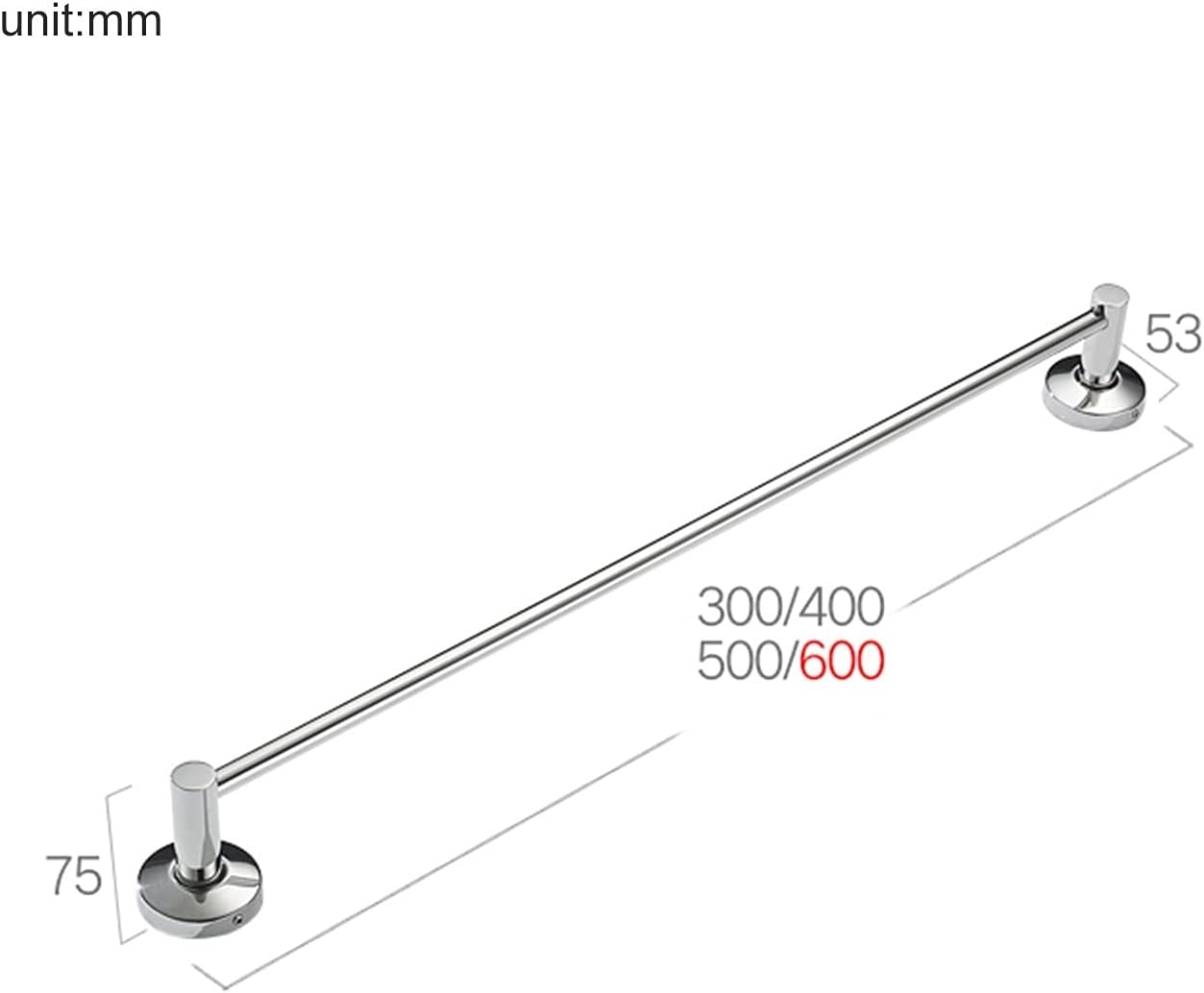 TiStm Stainless Steel Towel Rack - 30Cm Size