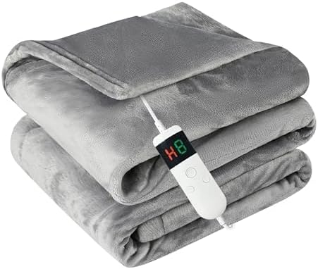 PENGZHU Technology Heated Throw Blanket with 8 Hours Auto Off