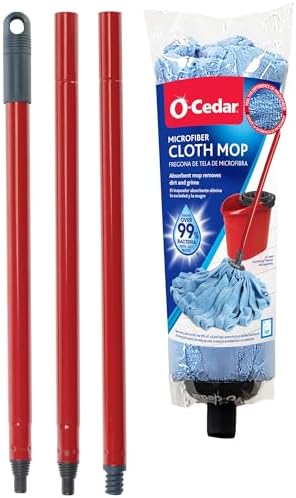 O-Cedar Microfiber Cloth Wet Mop BlueRed