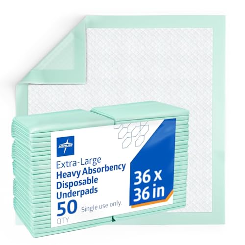 Medline Super Absorbent Underpad 36x36 50 Count