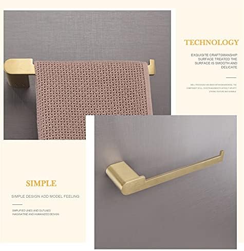 ANNBKA Gold Towel Bar 1 pcs Brushed Stainless Steel Wall Mounted Towel Holder