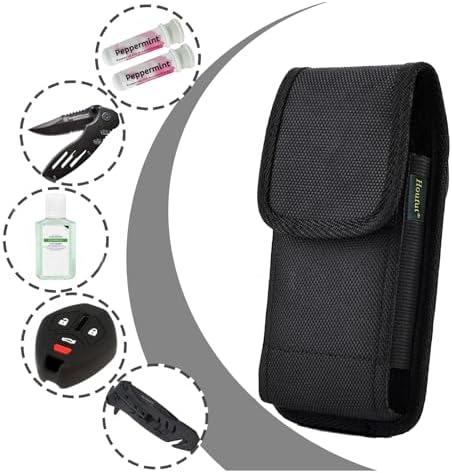 Houfut Heavy Duty Belt Clip Pouch for Knife Key Sanitizer