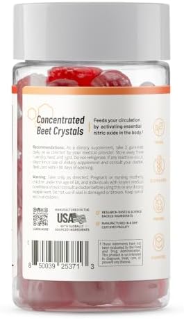 Snap Supplements Beet Root Gummies - 60 Sugar Free