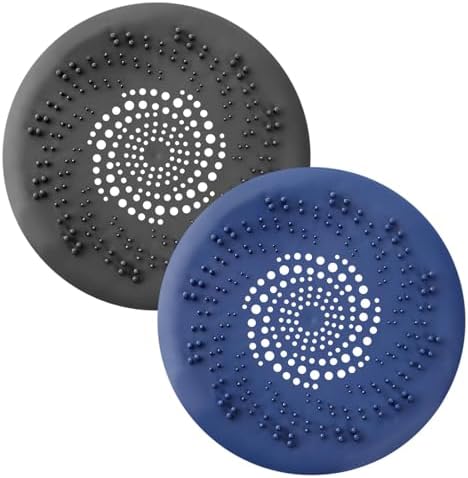 Pilarmuture 2Pcs Hair Catcher Drain Cover for Bath and Sink