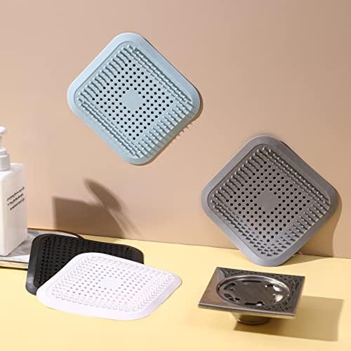 Shower Drain Hair Catcher 2 Pack with Suction Cups