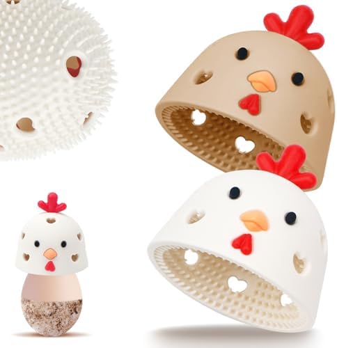 TULOBI 2PCS Silicone Egg Cleaner for Fresh Eggs 1