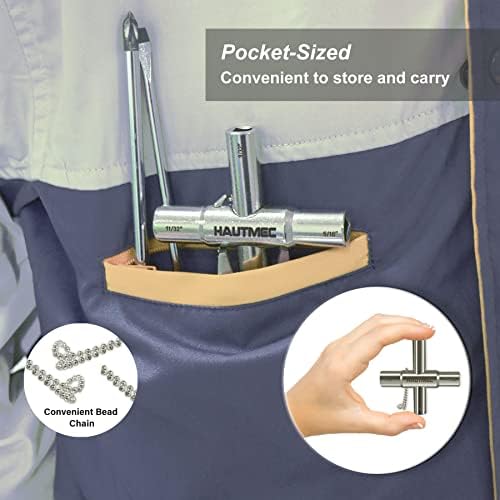 HAUTMEC 4 Way Sillcock Water Key Set