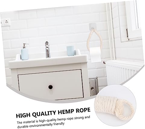 Gadpiparty Rope Wall Mounted Paper Towel Holder Black 1