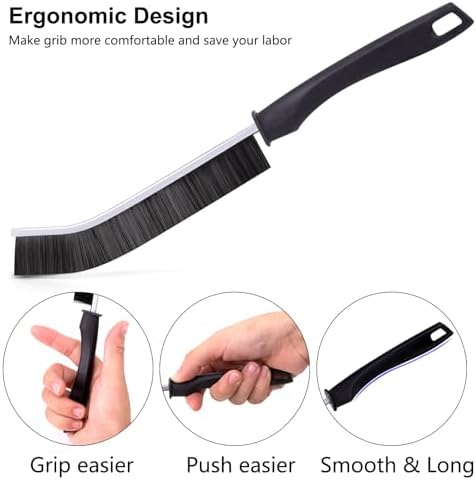 4Pcs Crevice Cleaning Brush Hard Bristle Set for Kitchen Bathroom