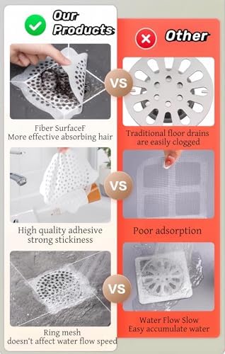 30 Pack 4 Inch Hair Catcher for Drain