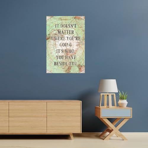 Antique World Map Wall Decal for Home Office 22in