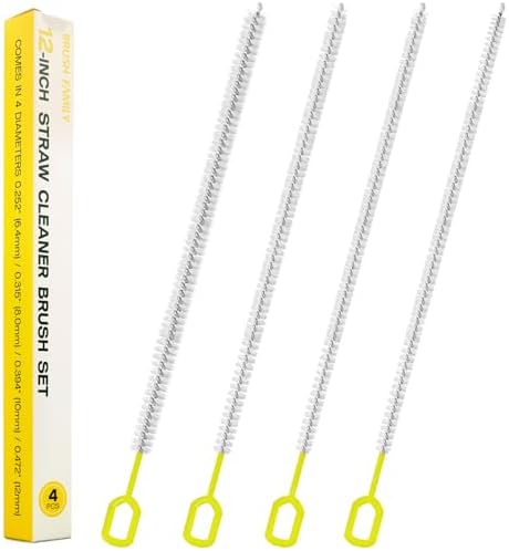 BRUSH FAMILY 12 Inch Straw Clean Brush Set
