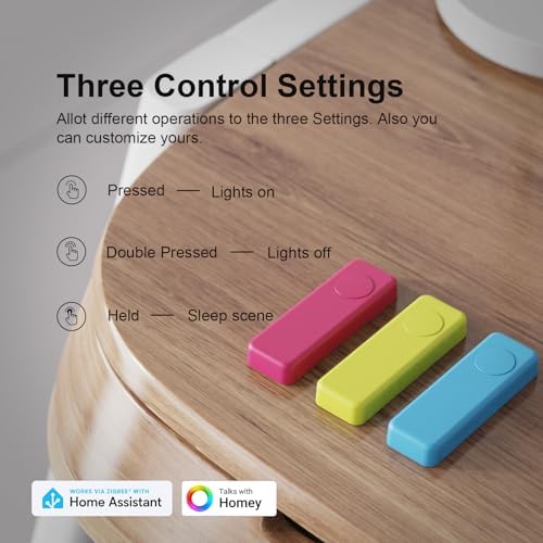 THIRDREALITY ZigBee Smart Button Yellow 3-Way Remote Control