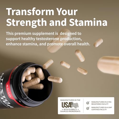 Snap Testosterone Booster for Men 60 Capsules 1