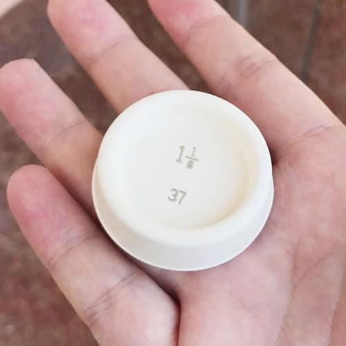 AUXBC Rubber Tub Stopper 4pcs with Hanging Ring White