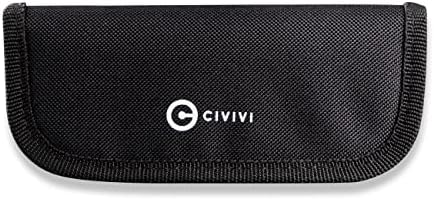 CIVIVI Nylon Knife Pouch - Pocket Knife Carrier with Fluff and Stickers C-01
