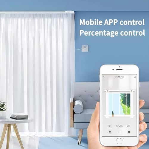 Smart Curtain Track System with Mini Wifi Motor