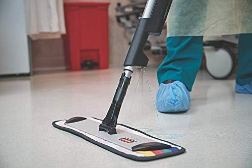Rubbermaid HYGEN Microfiber Wet Mop Head Pad 18 inch Grey