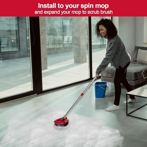2 Pack Scrub Brush Heads for O-Cedar EasyWring Spin Mop