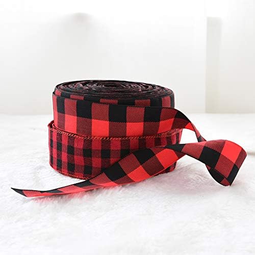 Newrys Christmas Twine Gift Wrap Ribbon 200cm 38cm Plaid Burlap DIY Craft