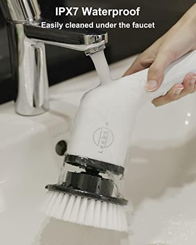 Leebein Electric Spin Scrubber with 8 Brush Heads and Dual Speed