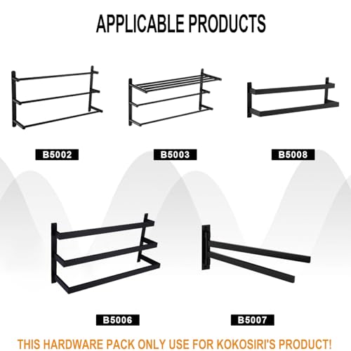 KOKOSIRI Bathroom Hardware Screw Kit Pack ACC-002