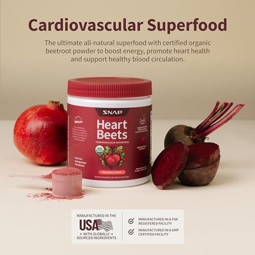 Snap Supplements Heart Beets Organic Beet Root Powder 250g 1