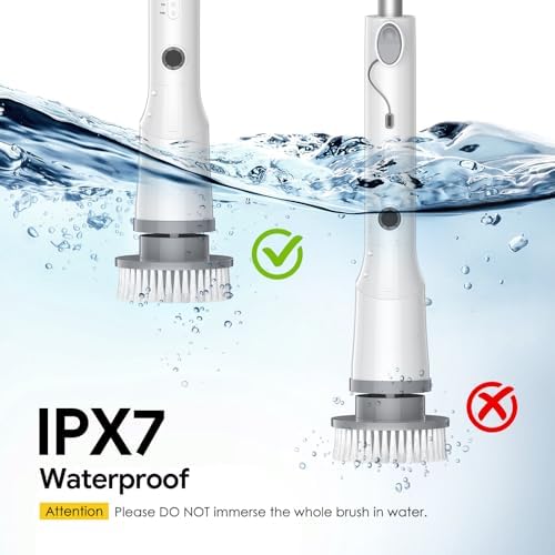 Sorpci Electric Spin Scrubber with 7 Brush Heads and 3 Speeds