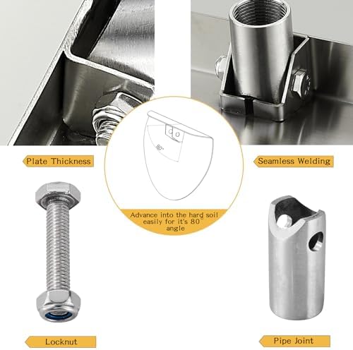 FEIMIRE 10 Culvert Cleaning Tool with 80 Angle and Duct Tape Fix