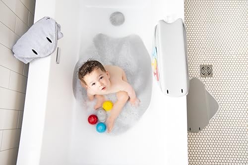 Ubbi Stingray Bath Mat for Baby Gray