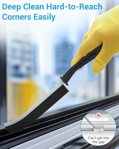 WINONLY Hard Bristle Crevice Cleaning Brush Set
