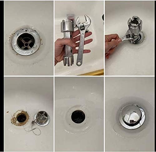 WMAZtool Dual-Ended Drain Wrench for Bath Shower and Closet Spuds