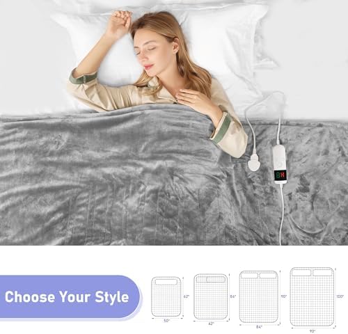 PENGZHU Technology Heated Throw Blanket with 8 Hours Auto Off