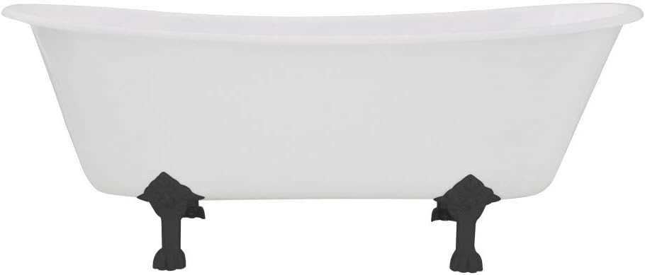 Kingston Brass VCTND6728NH0 67-Inch Cast Iron Clawfoot Tub